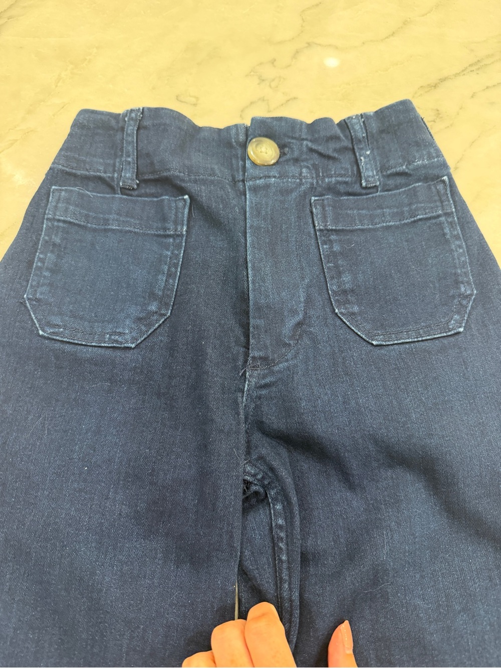 Maeve Anthropologie Colette Wide-Leg Women's Jeans in Dark Blue 24 - Picture 3 of 8